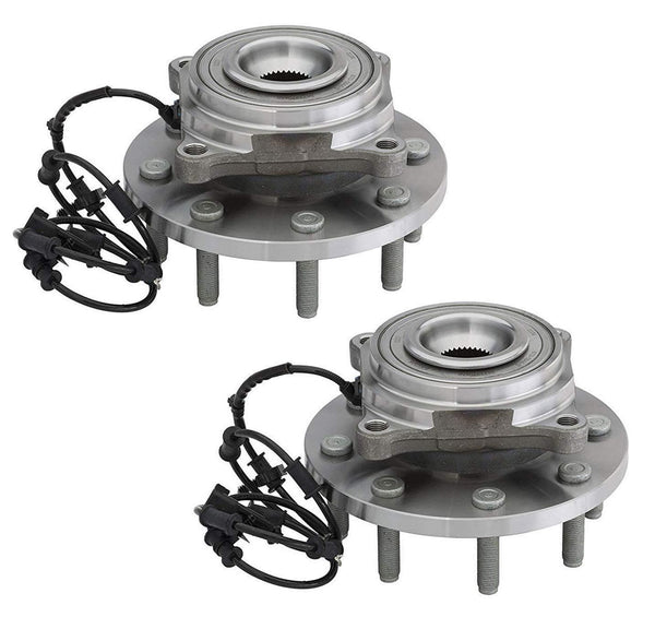 Bodeman - 8 Lug Pair 2 Front Wheel Hub and Bearing Assembly for 2014-2018 Ram 2500 3500