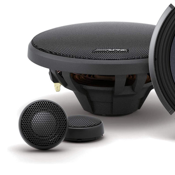 Alpine X-Series 6.5 Inch 360 Watt Component Car Audio Speaker System | X-S65C