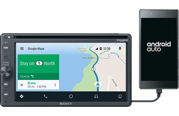 Sony XAVAX210SXM 6.4" Apple Car Play Android Auto CD /DVD Receiver with Bluetooth