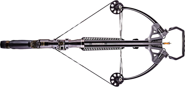 Barnett Whitetail Hunter II Crossbow | Shoots 350 FPS | Includes 4x32 scope, rope cocking device, light weight quiver & two 20 inch Headhunter arrows