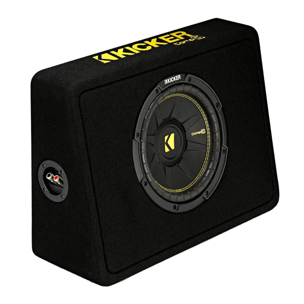 Kicker 44TCWC102 10" 600W Subwoofer Box+Boss AR1500M 1500W Mono Amp +Amp Kit