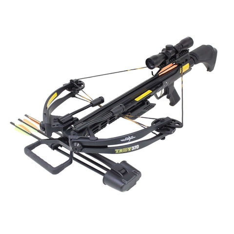 SAS Troy 370 Compound Crossbow 4x32 Scope Package