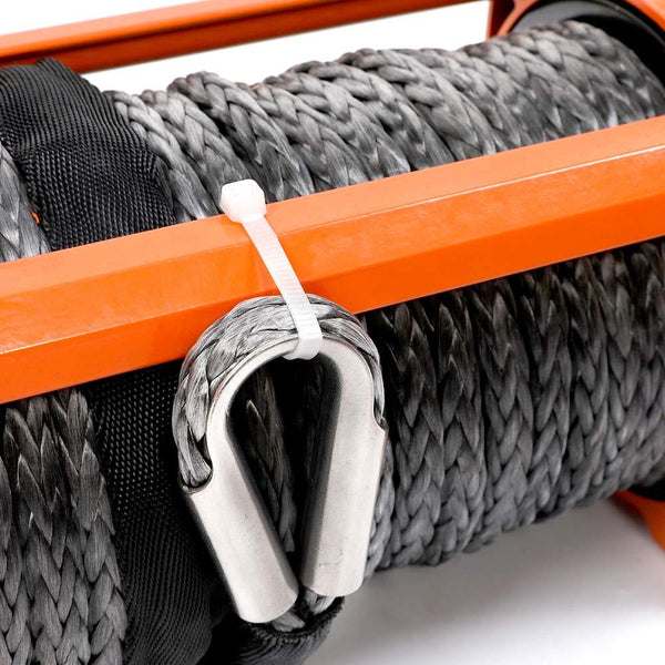 ZESUPER 12V 13000-lb Load Capacity Electric Winch Kit, Waterproof IP67 Electric Winch with Hawse Fairlead, with Both Wireless Handheld Remote and Corded Control