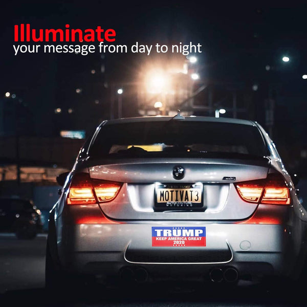 Anley 9 X 3 inch Trump 2020 Keep America Great Decal - Car and Truck Reflective Bumper Stickers - 2020 United States Presidential Election (3 Pack)