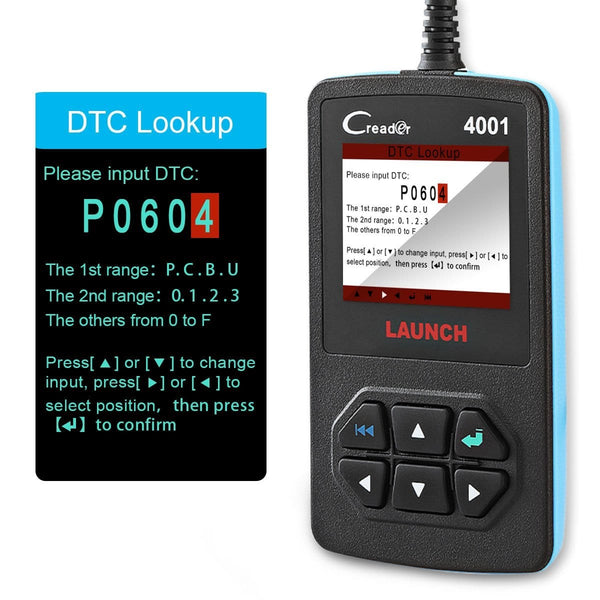 LAUNCH Creader 4001 OBD2 Scanner Diagnostic Scan Tool Car Code Reader for Turning Off Check Engine Light Reads and Clears Engine Fault Codes