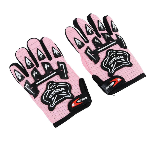 TCT-MT DOT Helmet+Goggles +Gloves Youth Kids Helmet Pink Butterfly Dirt Bike Motocross Offroad Street Helmet Motorcycle (Large)