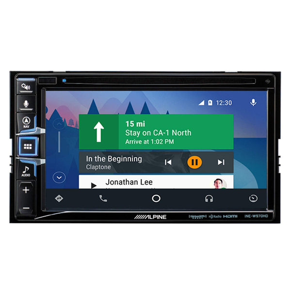 Alpine INE-W970HD, 6.5" Double Din Navigation CD/DVD Receiver w/CarPlay and Android Auto