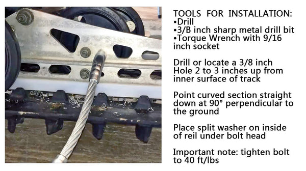 Flex Ice Scratchers Kit replace the MODEL #1201-DF FIT FOR all reverse and non-reverse gear equipped snowmobiles also recommend for track heights 2-1/2" and taller Hi-Roller