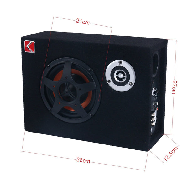 8'' Under-Seat Car Sub Woofer Modified Speaker Stereo Audio Bass Amplifier 4Ω 480W