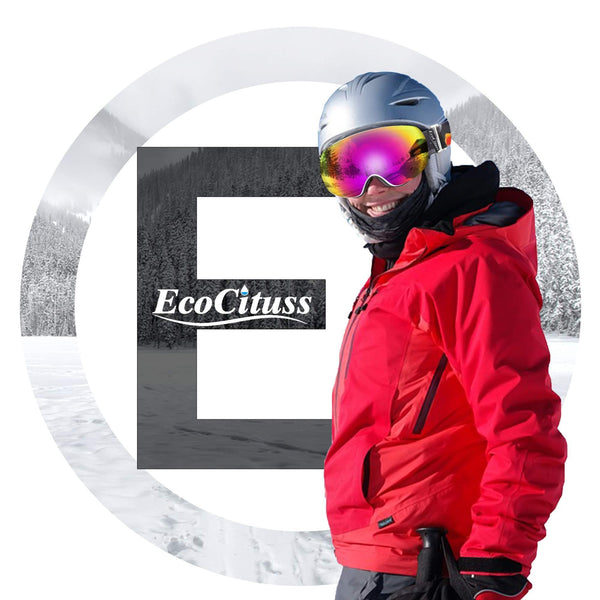 ECOCITUSS OTG Ski Goggles Snowboard Goggles Anti Fog Snow Goggles for Men Women Youth,100% UV Protection，Windproof Helmet Compatible Dual Lens Goggles for Skiing & Skating & Outdoor Sport