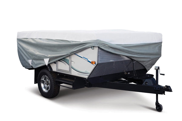 Classic Accessories OverDrive PolyPro 3 Deluxe Folding Camping Trailer Cover, Fits 14' - 16' Trailers