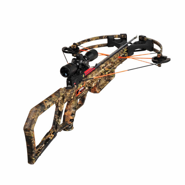 Wicked Ridge WR18015-5530 Warrior Ultra-Lite Crossbow, 350 FPS 15" Axel to Axel Multi-Line Scope