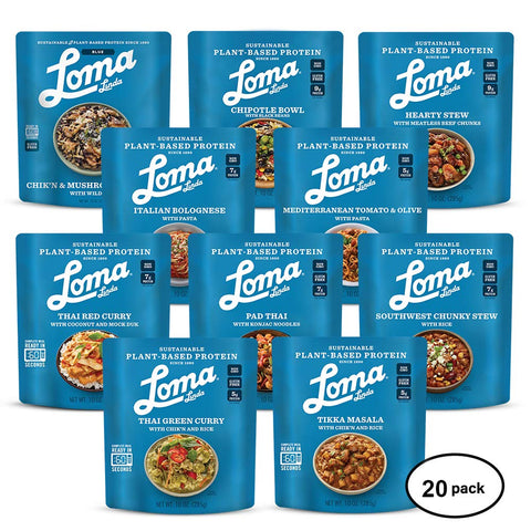 Loma Linda Vegetarian Emergency Variety Meals - Perfect For 2 People (10 oz.) (Pack of 20)