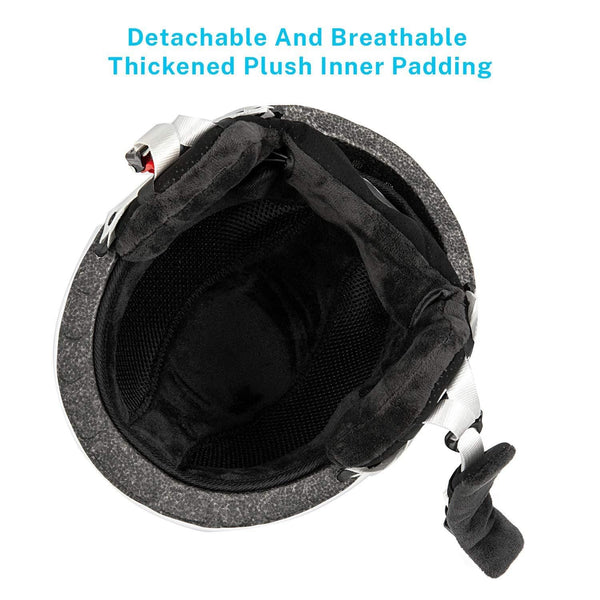 Gonex Ski Helmet with ASTM Certified Safety, Winter Anti-Shock Snowboard Snow Helmet with Adjustable Dial for Men Women Youth, with Storage Bag (White M)