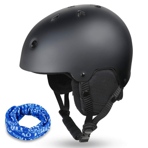 Zacro Ski & Cycling Helmet - Winter Snow Snowboard Skiing Helmet with CPSC and ASTM Certified,Compatible with Ski Goggles for Skiing, Comes with a Headwear and Personality Stickers (M 54-60cm)