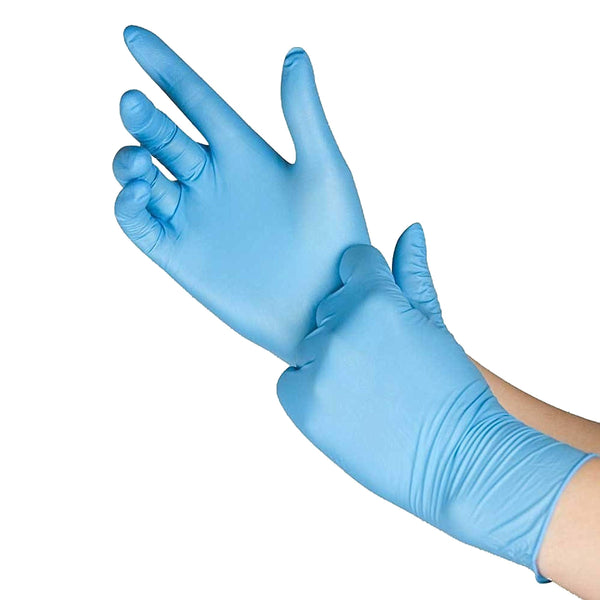 Medpride Medical Examination Nitrile Gloves| Large Box of 200| Blue, Latex/Powder-Free, Non-Sterile Exam Gloves| Professional Grade for Hospitals, Law Enforcement, Tattoo Artists, First Respons