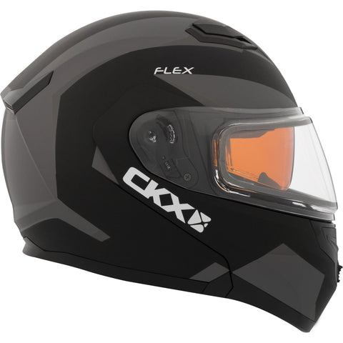 Snowmobile Helmet Modular Flip Up CKX Flex RSV Control Grey Black Mat 3XLarge XXX-Large