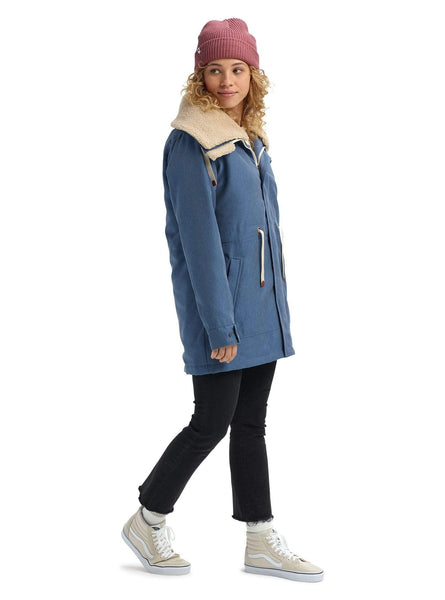 Burton Women's Hazelton Winter Jacket, Light Denim, Medium