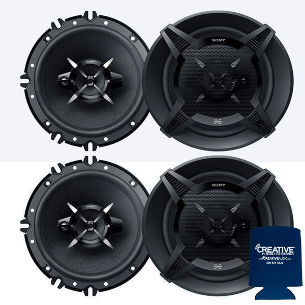 Sony Two Pairs XS-FB1630 6-1/2 (16 cm) 3-Way Speakers