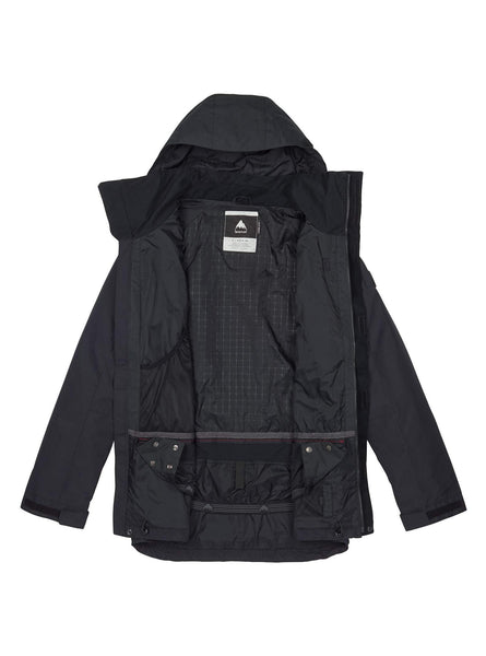 Burton Men's Shell Breach Jacket, True Black/True Black Wax, Medium