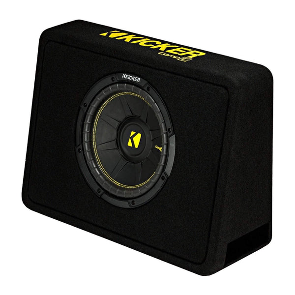 Kicker 44TCWC102 10" 600W Subwoofer Box+Boss AR1500M 1500W Mono Amp +Amp Kit