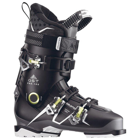 Salomon QST Pro 100 Ski Boots Men's Black/Anthracite/Acid Green 28.5