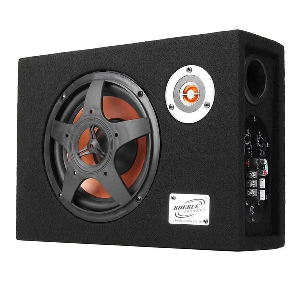 8'' Under-Seat Car Sub Woofer Modified Speaker Stereo Audio Bass Amplifier 4Ω 480W