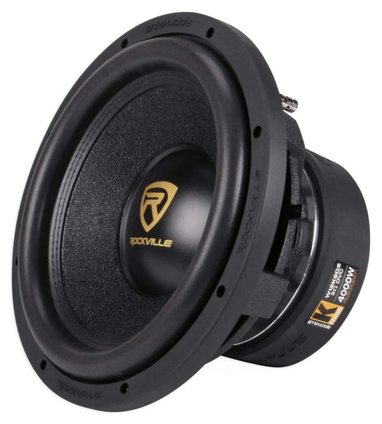 Rockville W12K9D2 12" 4000w Car Audio Subwoofer Dual 2-Ohm Sub CEA Compliant