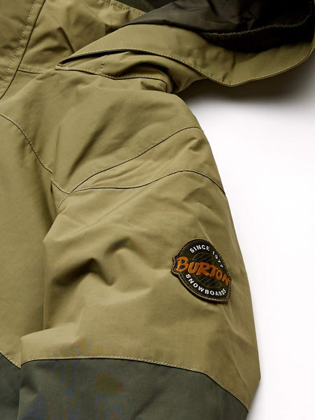 Burton Boys' Symbol Jacket, Martini Olive Multi, Large