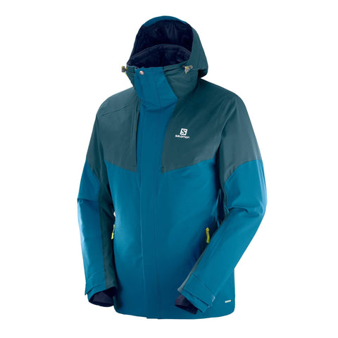 Salomon Men's Icerocket JACKET, Moroccan Blue/Reflecting Pond, Large