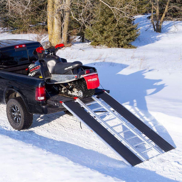 Black Ice 94" x 54" Snowmobile Loading Ramp with Extra Wide Glides