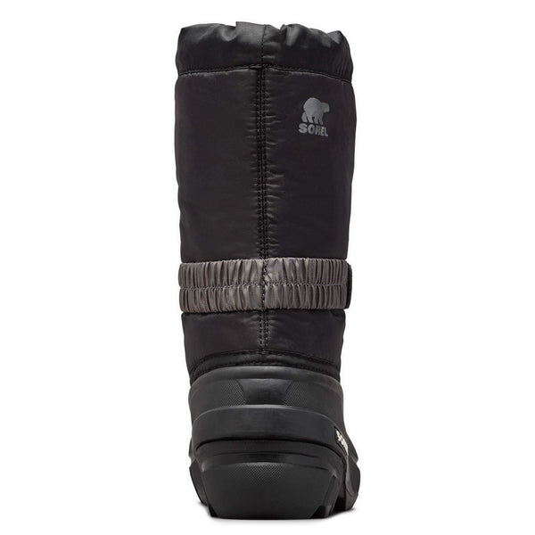Sorel - Youth Flurry Winter Snow Boots for Kids, Black/City Grey, 1 M US