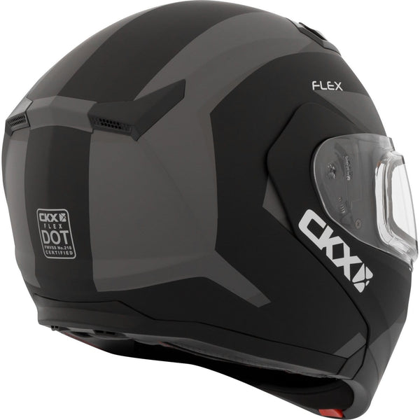 Snowmobile Helmet Modular Flip Up CKX Flex RSV Control Grey Black Mat 3XLarge XXX-Large