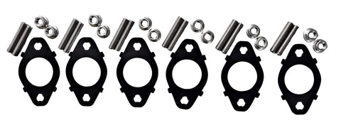Exhaust Manifold Header Gasket & Stainless Stud Kit for 1998-2019 5.9l & 6.7l Cummins Turbo Diesel