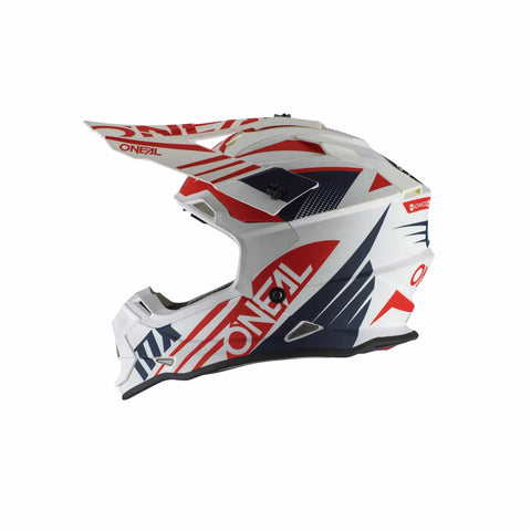 O'Neal 2 Series Unisex-Adult Off-Road Helmet (White/Blue/Red, M)