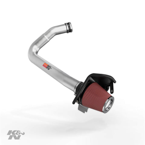 K&N Cold Air Intake Kit with Washable Air Filter:  2011-2019 Dodge/Chrysler (Challenger, Charger, 300, 300C) 3.6L V6, Polished Metal Finish with Red Oiled Filter, 69-2544TP