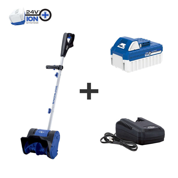 Snow Joe 24V-SS10 24-Volt 10-Inch 4-Ah Cordless Snow Shovel, Kit (w/4-Ah Battery + Quick Charger)