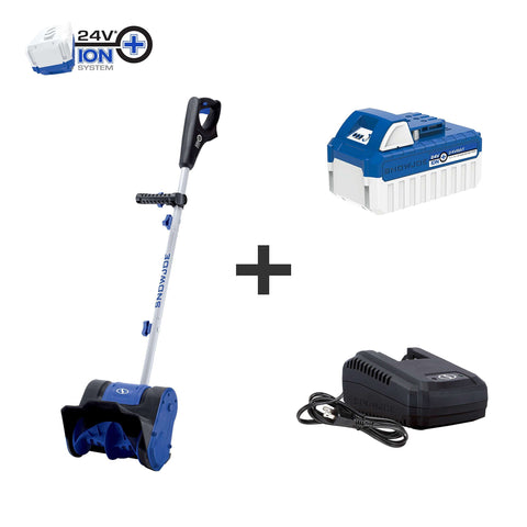 Snow Joe 24V-SS10 24-Volt 10-Inch 4-Ah Cordless Snow Shovel, Kit (w/4-Ah Battery + Quick Charger)