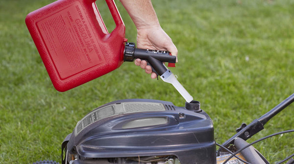 GARAGE BOSS GB320 Briggs and Stratton Press 'N Pour Gas Can, 2+ Gallon, Red