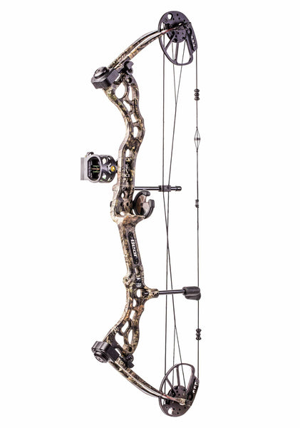 Bear Archery Pledge Compound Bow Includes Trophy Ridge Mist 3-Pin Sight, Whisker Biscuit, Peep Sight, and D-Loop