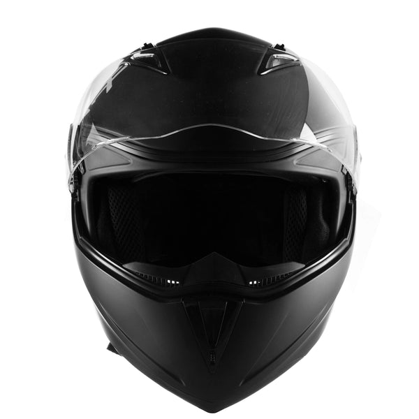 Westt Torque Motorcycle Helmet - Modular Flip Up Helmet for Motorcycle Scooter Moped DOT Certified (Matte Black)
