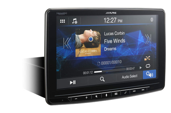 Alpine iLX-F259, Halo9 9" Single Din Mech-Less Digital Media Receiver, Apple CarPlay/Android Auto