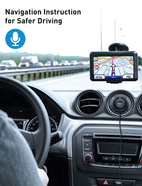 Mpow MBR2 Bluetooth Car Kits for Hands-Free Calling, Bluetooth Receiver/Bluetooth Aux Adapter 3 in 1 with Dual USB Car Charger & Ground Loop Noise Isolator for Car Audio System (Hfp/HSP/A2DP/AVRCP)