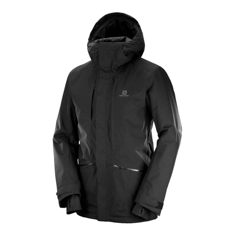 Salomon Men's Qst Snow JACKET , Black, Medium