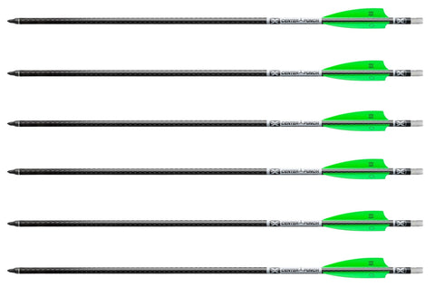 Tenpoint Evo-X Center Punch Carbon Crossbow Arrows with Omni Nocks, 20", 6-Pack (HEA-730.6)