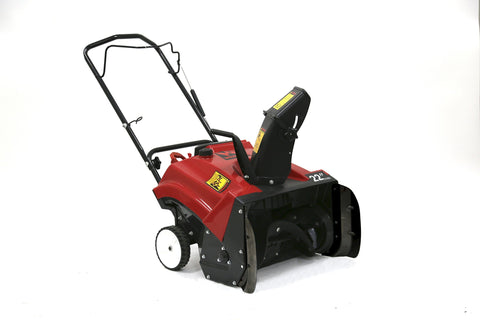 Warrior Tools America WR67436N Single Stage Hand Push Snow Blower, 196cc/22, Red