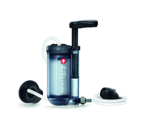 Katadyn Hiker Pro Transparent Water Filter, Lightweight, Compact Design for Personal or Small Group Camping, Backpacking or Emergency Preparedness