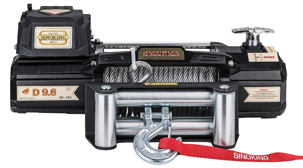 Sinoking 12VDC 9600LB/4354kg Electric Winch, Off-Road Winch with 5/16"×65′(feet) Wire Rope, Wireless Remote Control