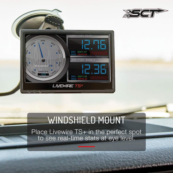 SCT Performance - 5015P - Livewire TS+ Performance Tuner and Monitor - Ford Preloaded and Custom Tuning