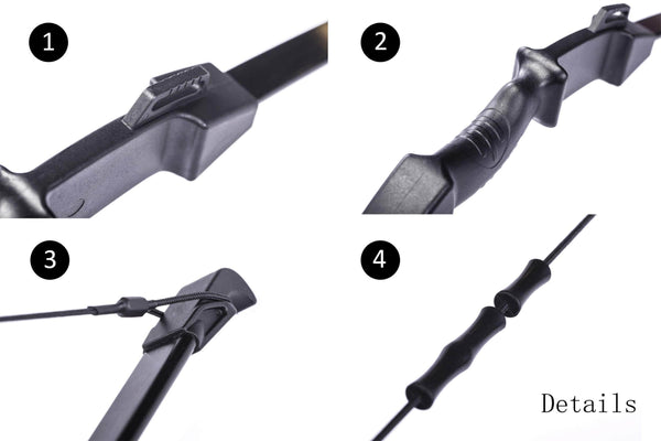 UMB 45" Archery Bow and Arrow Set Beginner Recurve Bow Outdoor Sports Game Hunting Toy Gift Bow Kit Set with 6 Arrows 18 Lb for Adults Youth Teens Girls Boys Kids